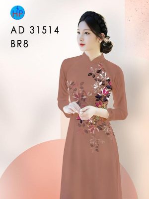 Vải Áo Dài Hoa In 3D AD 31514 28